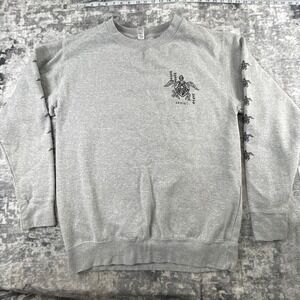 Smart Blanks Mens XL Hawaii Tribal Turtle Tourist Merc Gray Graphic Pullover